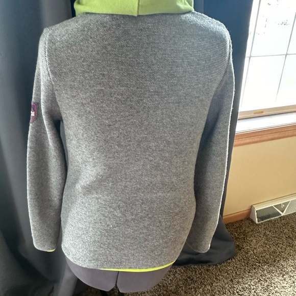 Almgwand grey wool cardigan made in Germany sz 42 - Picture 6 of 12